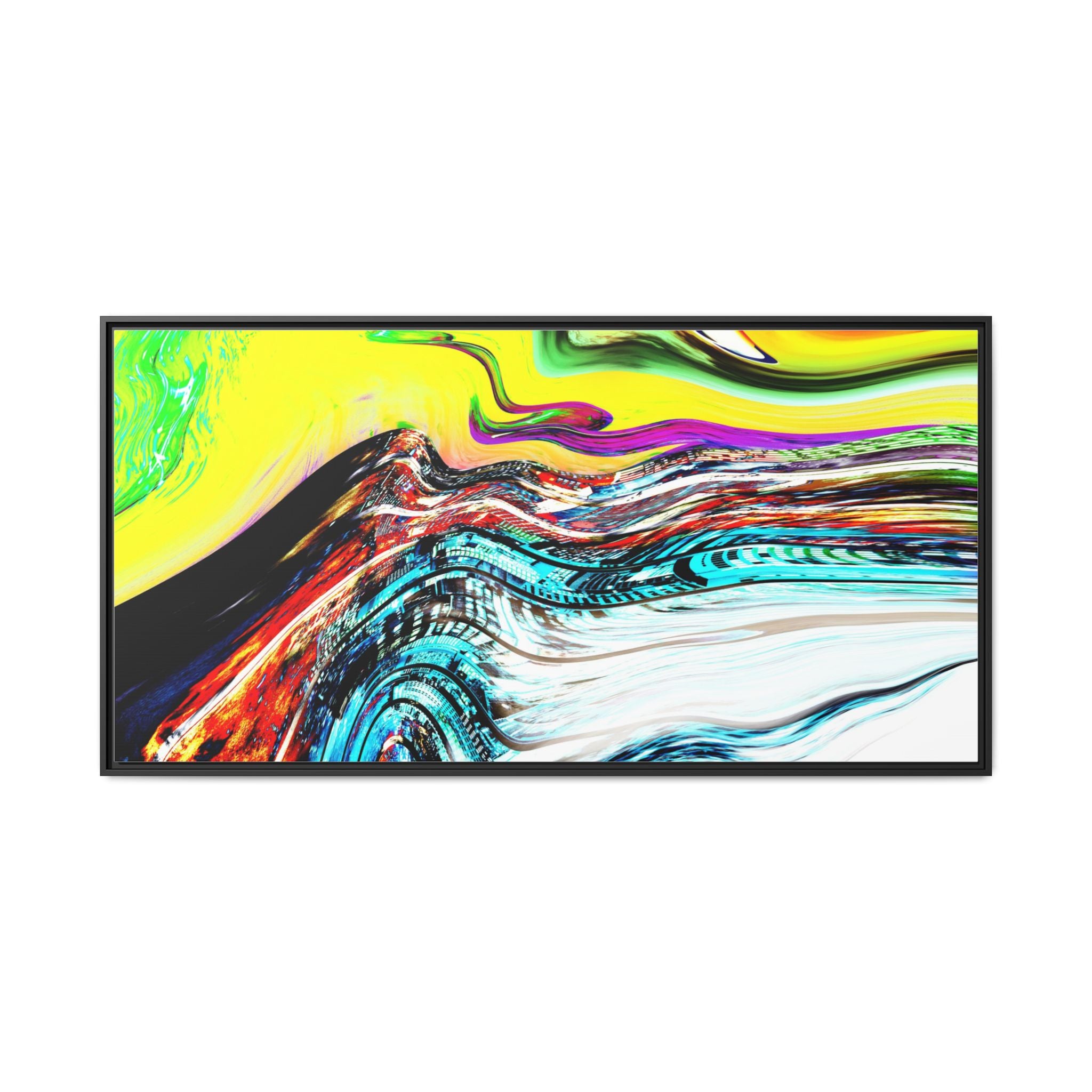 Slip And Slide Matte Canvas Framed Wall Art