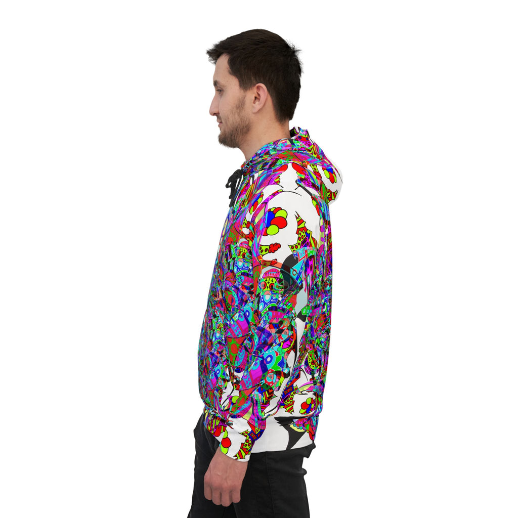 Neon Waffle Monster 12 Athletic Hoodie