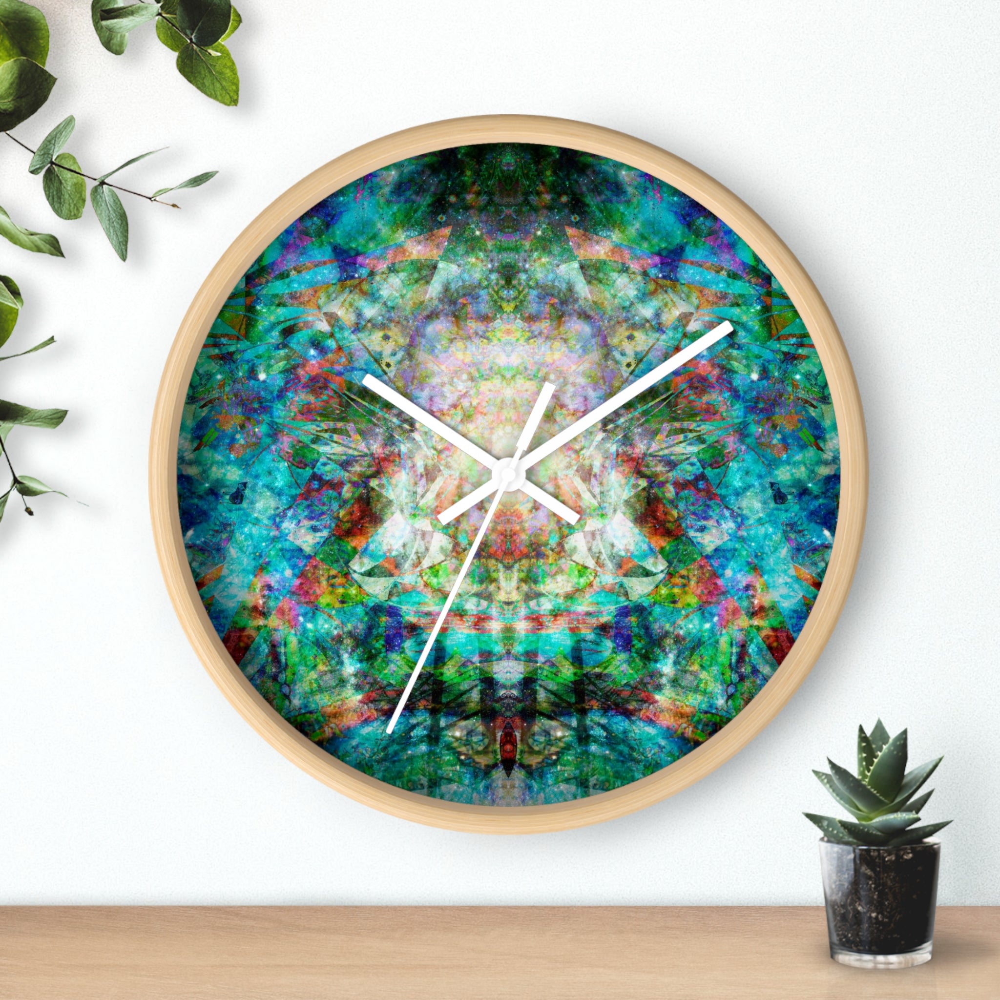 Face Glue Galaxy Hyperdimensional Pin Ball Wall Clock