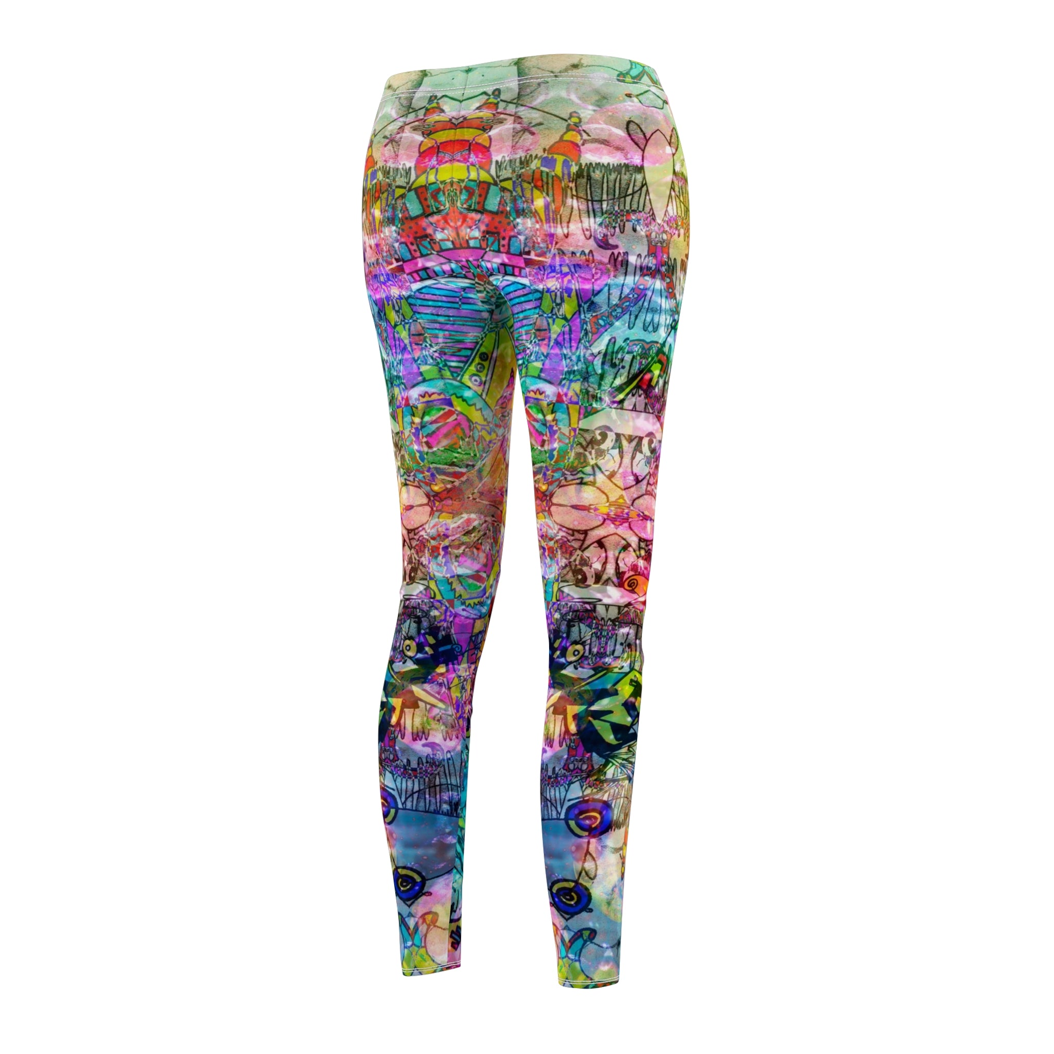 Dance Like There's No Tomorrow Psychedelic Kaleidoscope Leggings — Women's All-Over-Print Casual Leggings