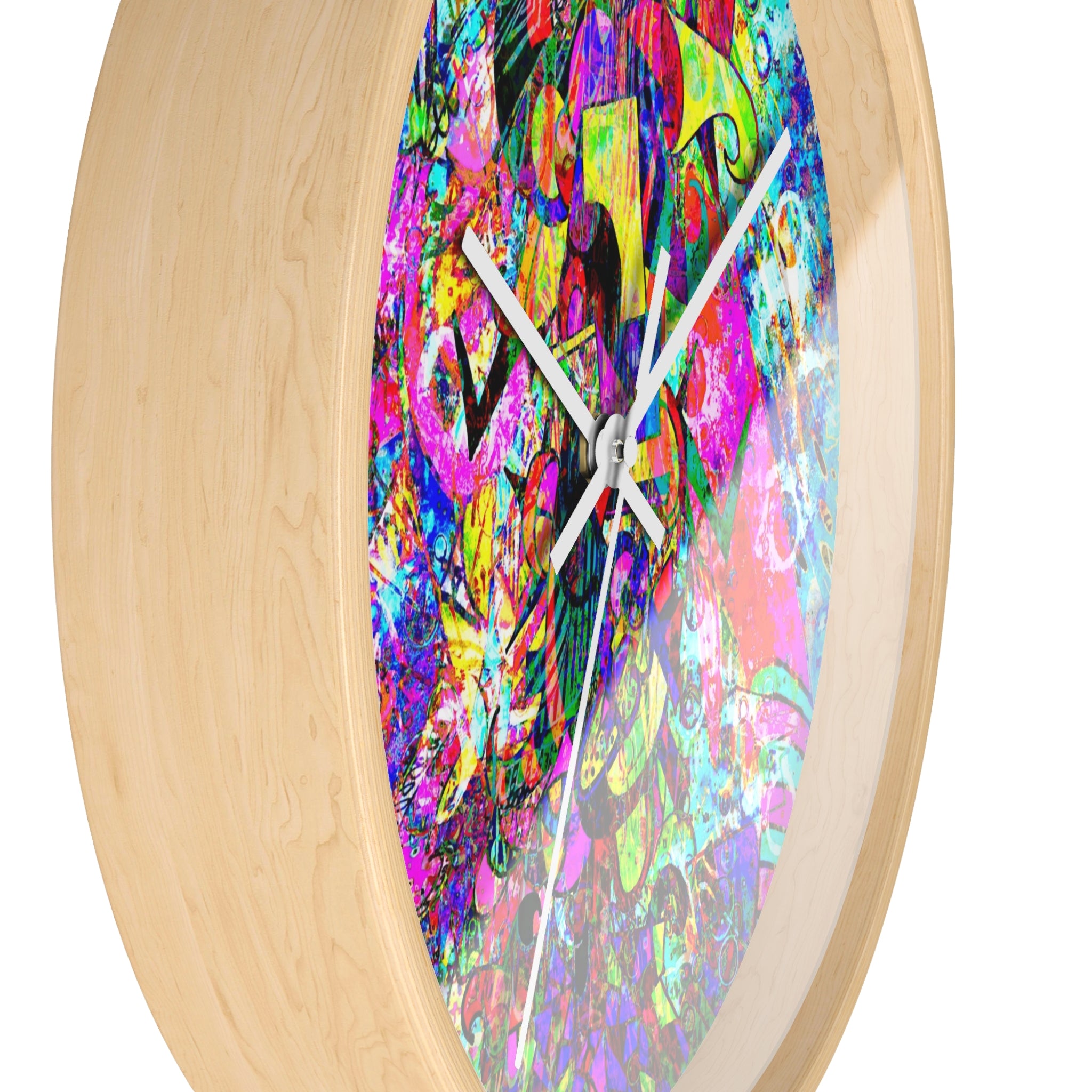 Love Monster - Psychedelic Abstract Wall Clock — Vibrant Colorful Art Clock