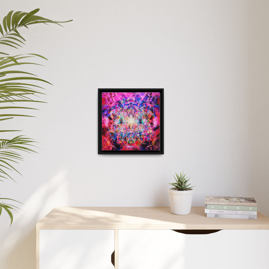 Arashaya Framed Canvas — Vibrant Psychedelic Wall Art