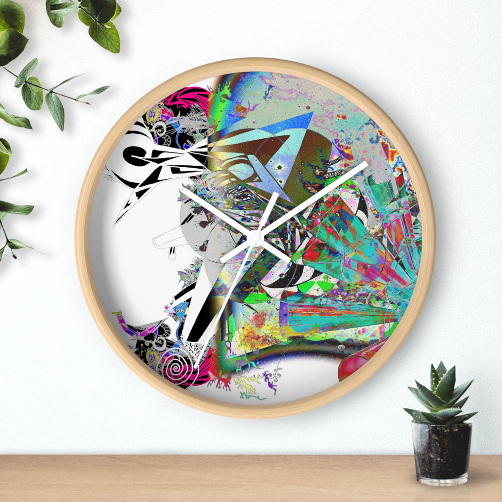Spin Art Wall Clock