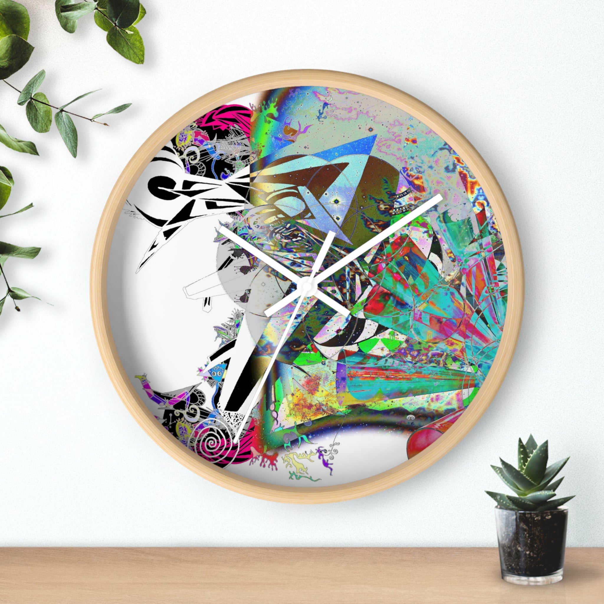 Spin Art Wall Clock