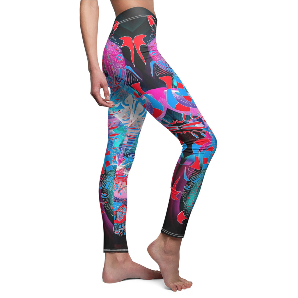 Hyperdimensional Butterfly 4 Leggings — Women's Vibrant All-Over-Print Yoga Leggings
