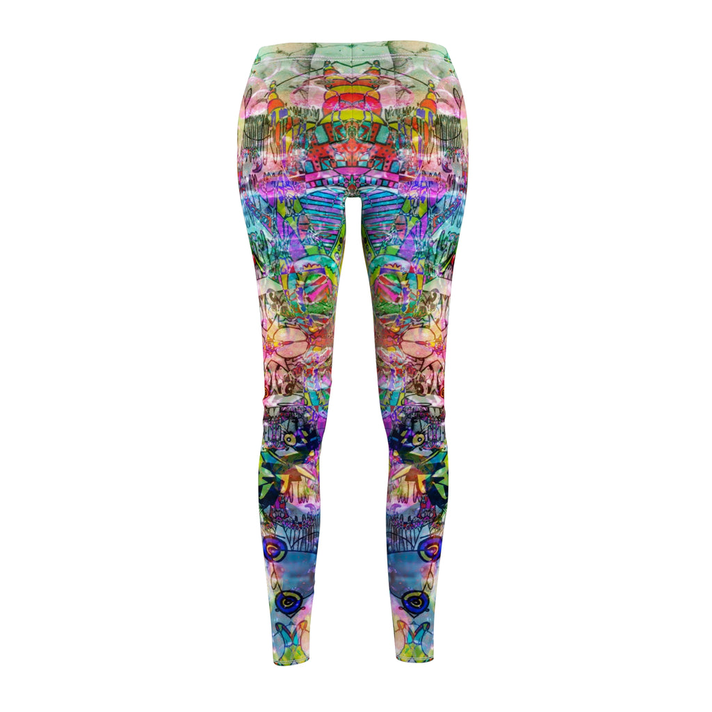 Dance Like There's No Tomorrow Psychedelic Kaleidoscope Leggings — Women's All-Over-Print Casual Leggings