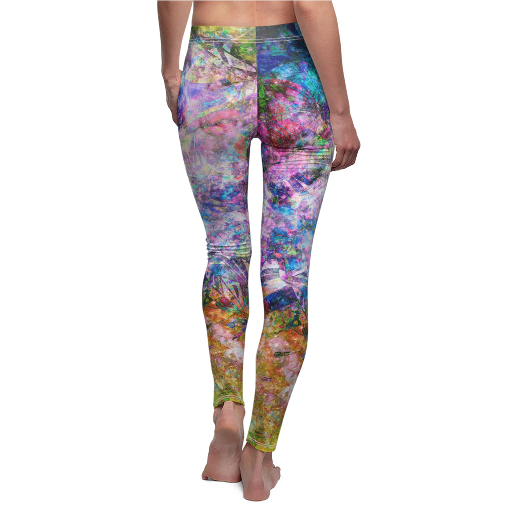 Space Shower 2 Women's Cut & Sew Casual Leggings