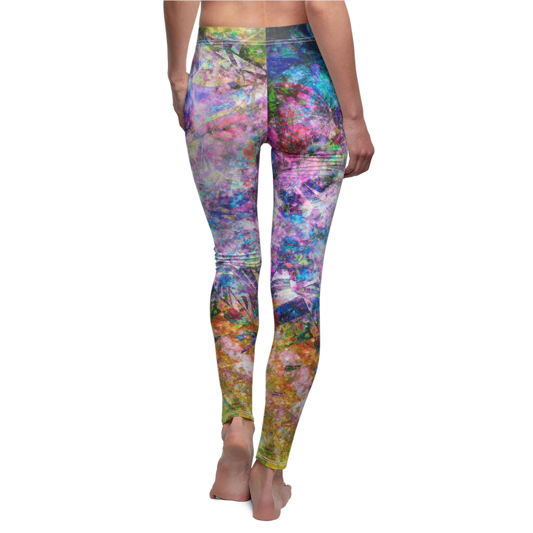 Space Shower 2 Women's Cut & Sew Casual Leggings