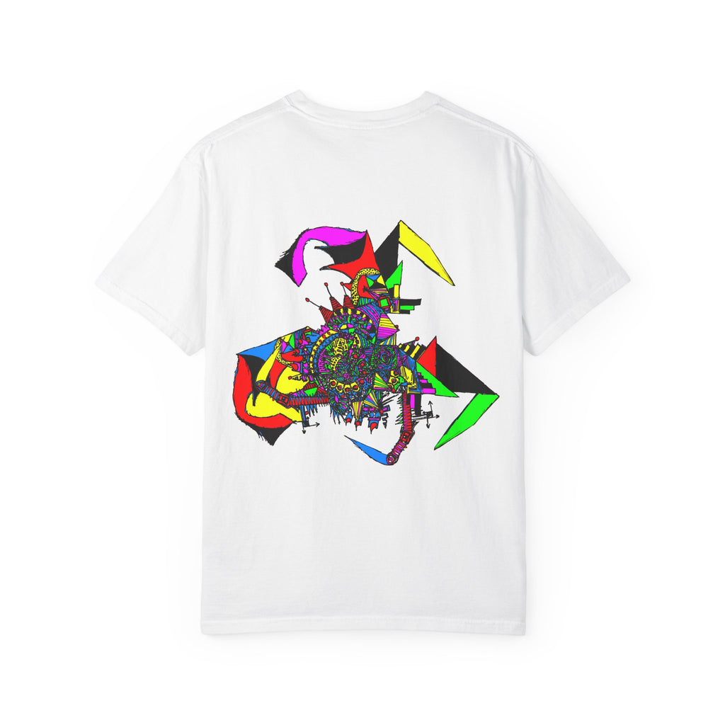 Abstract Colorful Jester Graphic T-Shirt
