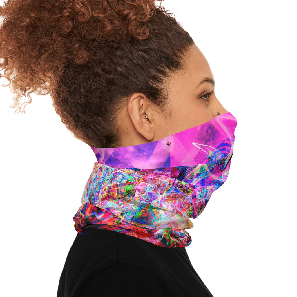 Arashaya Neck Gaiter — Vibrant Abstract Face Covering