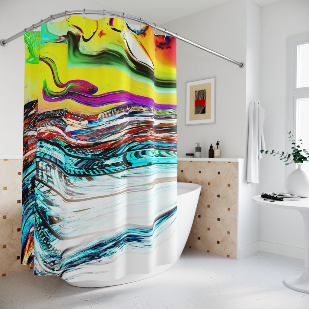 Slip And Slide Shower Curtain