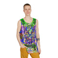 Alien Darkness 9 - Psychedelic All-Over Print Tank Top – Vibrant Abstract Festival Tank
