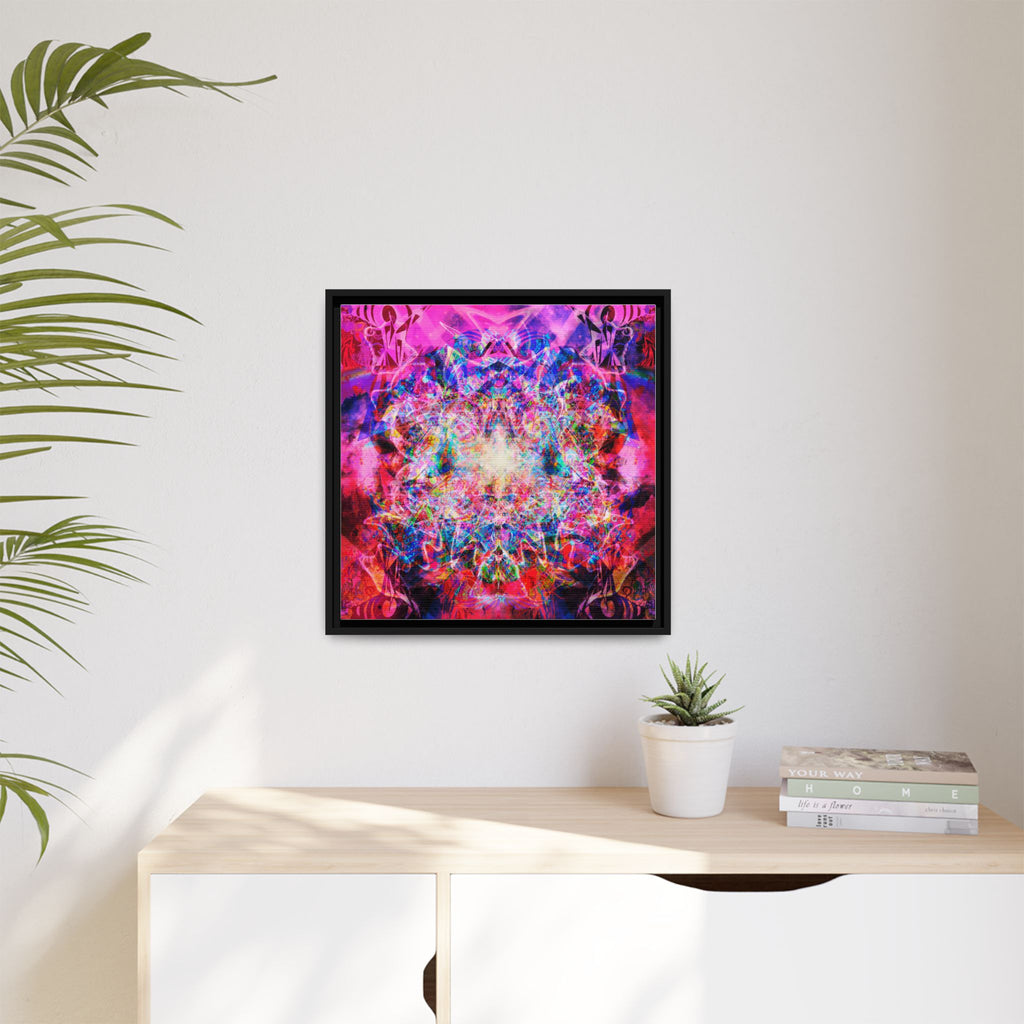 Arashaya Framed Canvas — Vibrant Psychedelic Wall Art