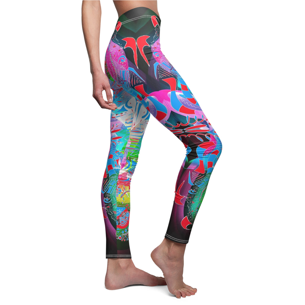 Hyperdimensional Butterfly 3 Leggings — Women’s Vibrant All-Over Print