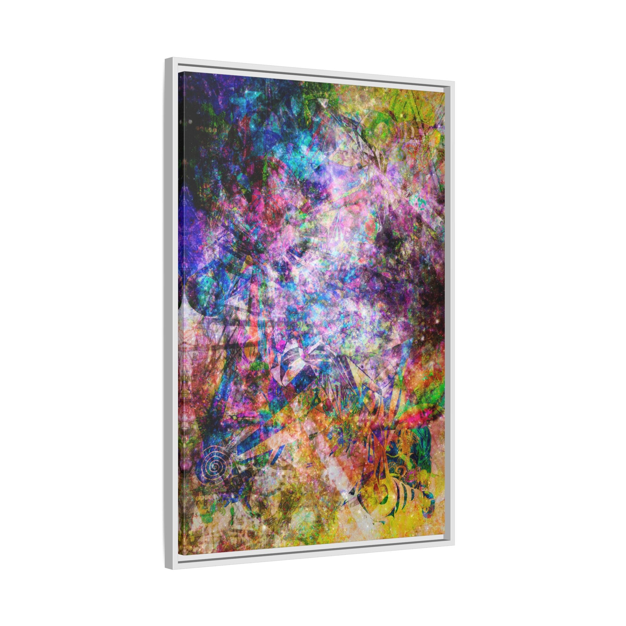 Space Shower 2 Canvas Art – Vibrant Textured Wall Décor