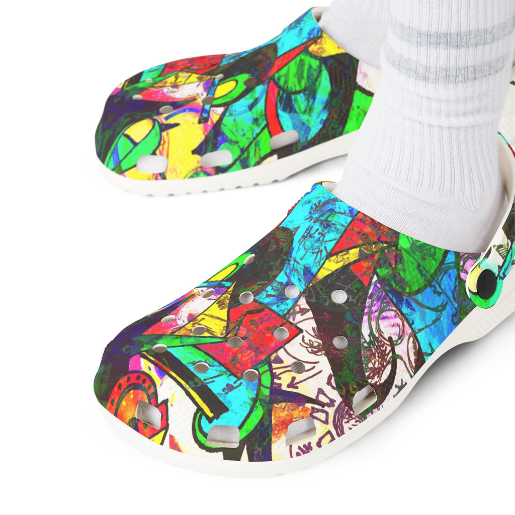 1 Million Dollar Scratch Off - Colorful Abstract Art EVA Clogs