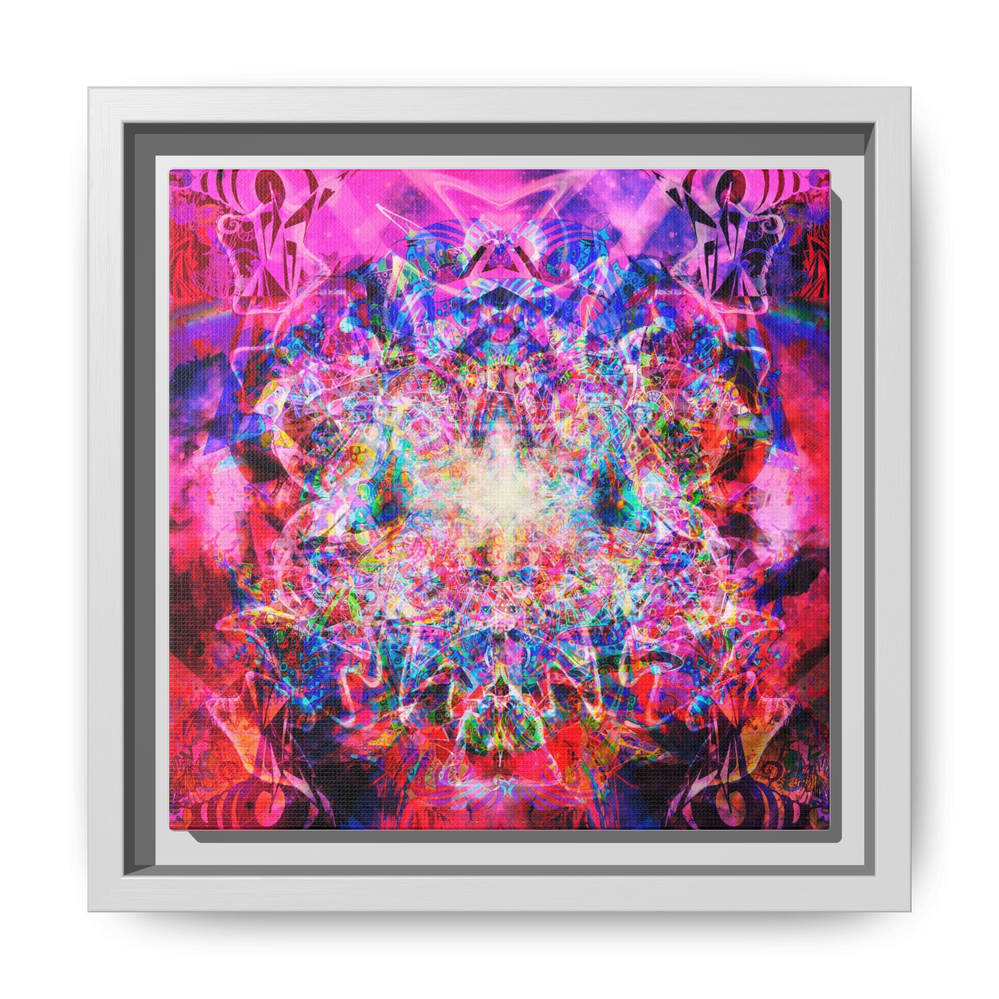 Arashaya Framed Canvas — Vibrant Psychedelic Wall Art