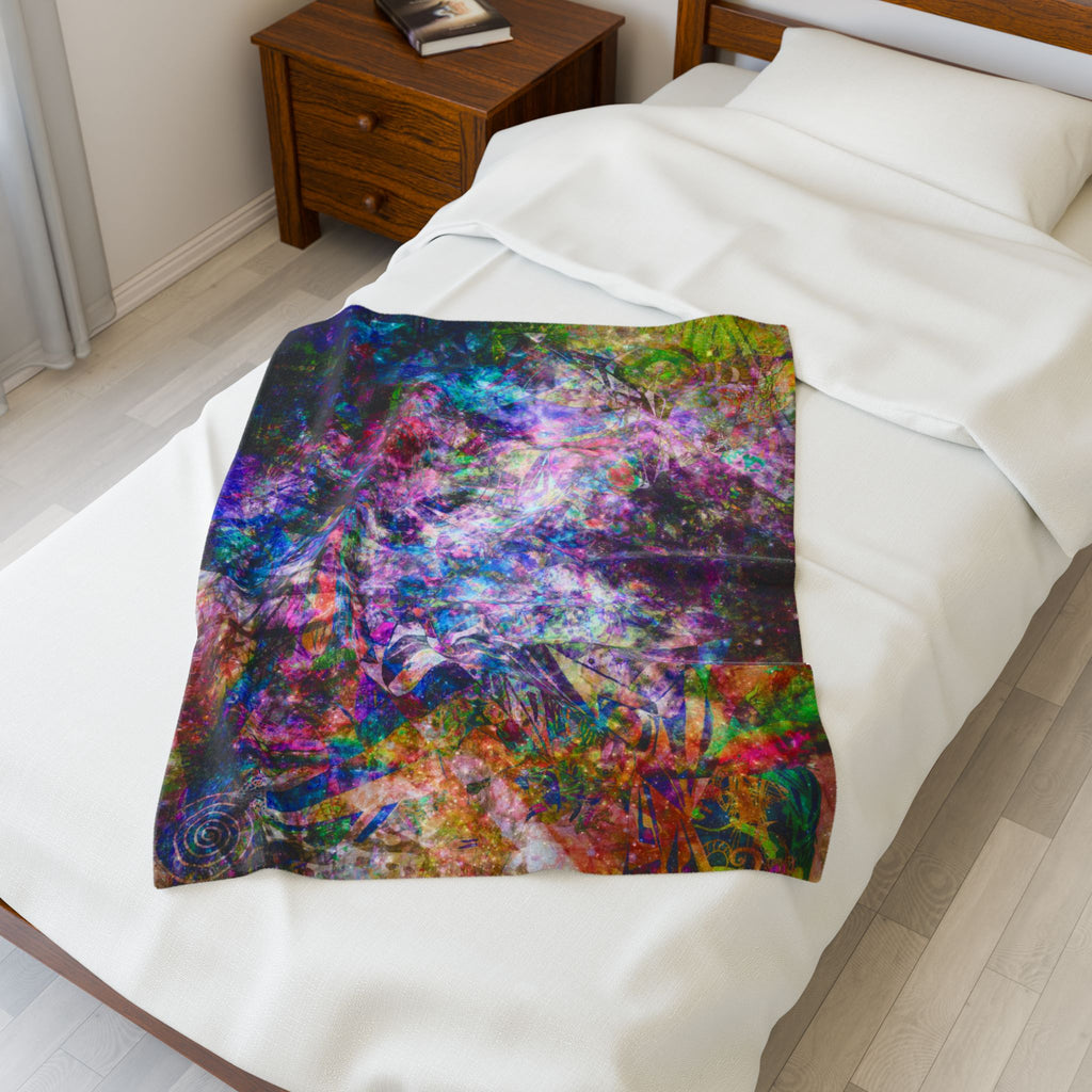 Space Shower 2 Plush Blanket