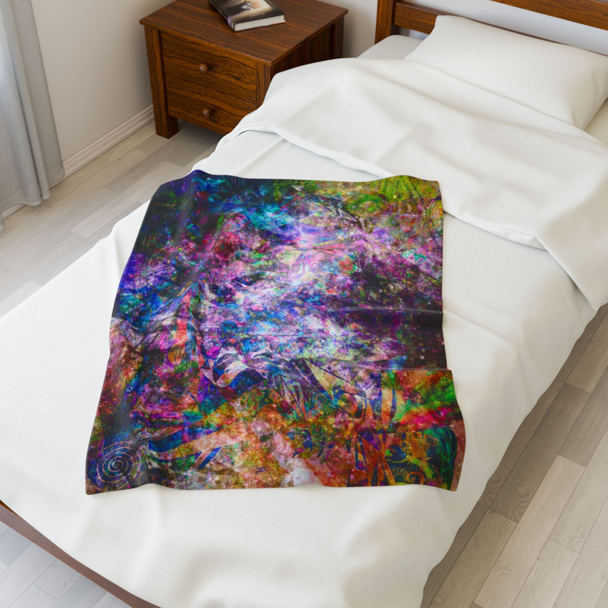 Space Shower 2 Plush Blanket