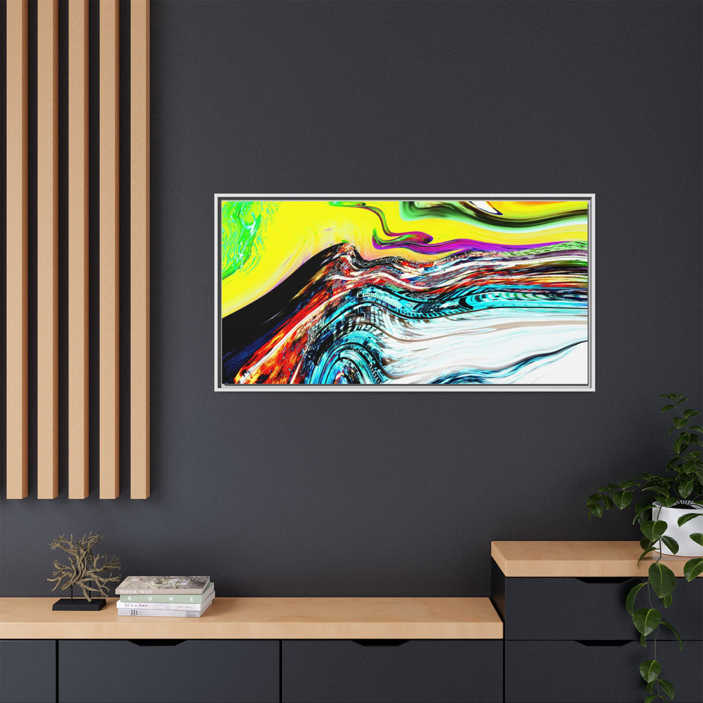 Slip And Slide Matte Canvas Framed Wall Art