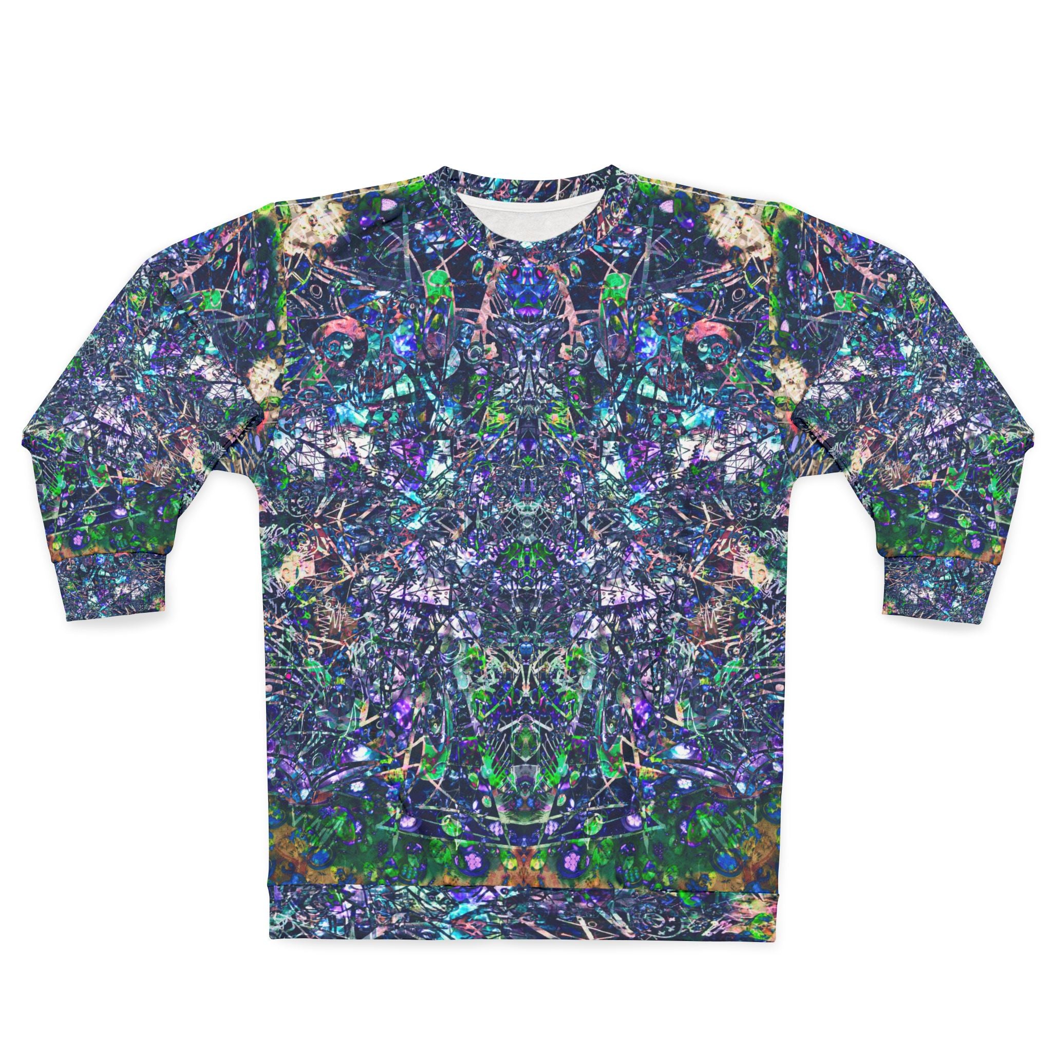 KAWABONGA Kaleidoscope Forest All-Over Print Sweatshirt