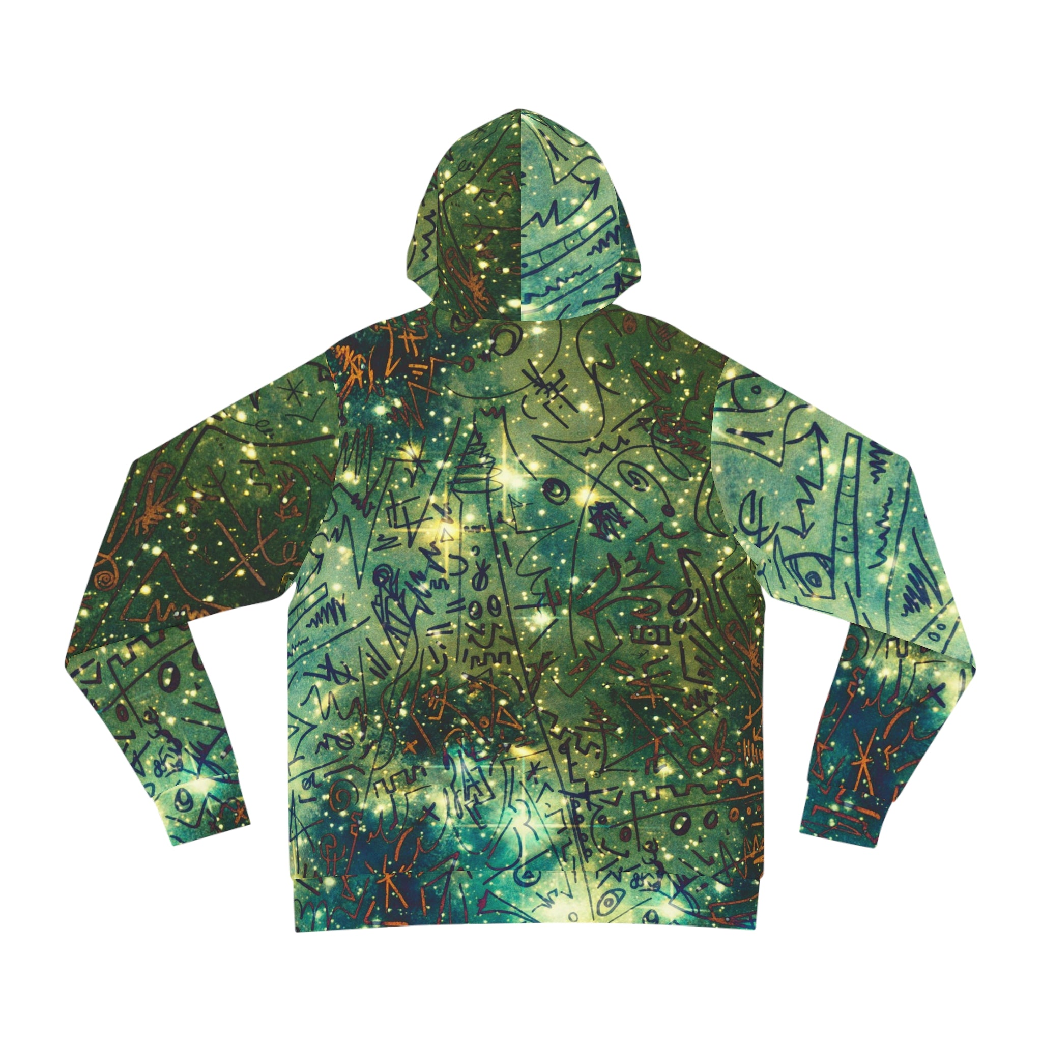 Galaxy Script All-Over Print Hoodie
