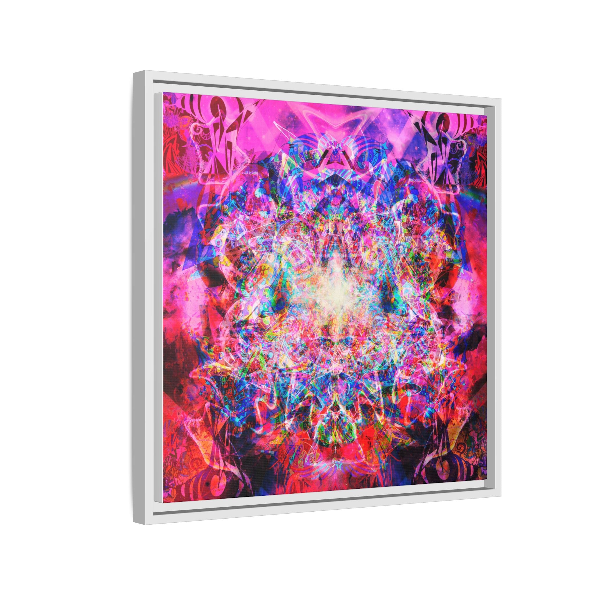 Arashaya Framed Canvas — Vibrant Psychedelic Wall Art