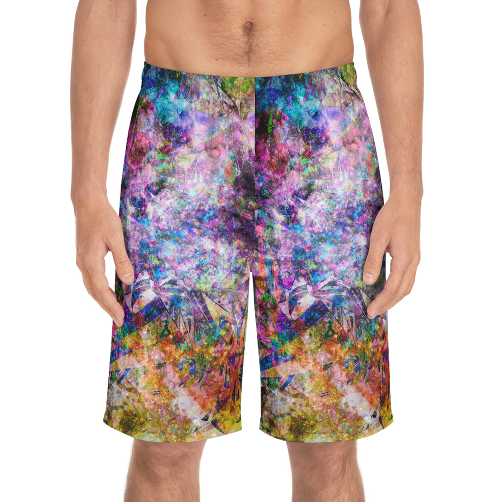 Space Shower 2 Men's Board Shorts