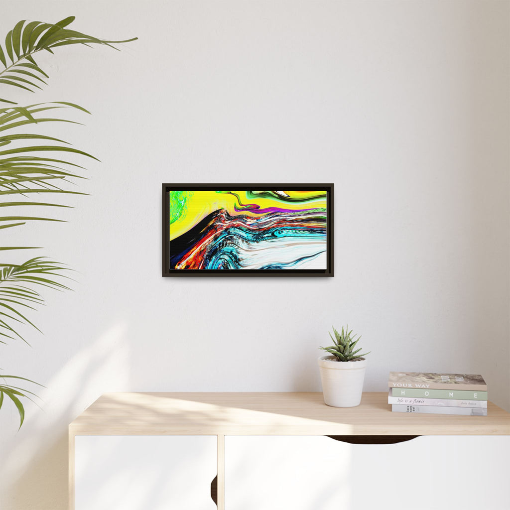 Slip And Slide Matte Canvas Framed Wall Art