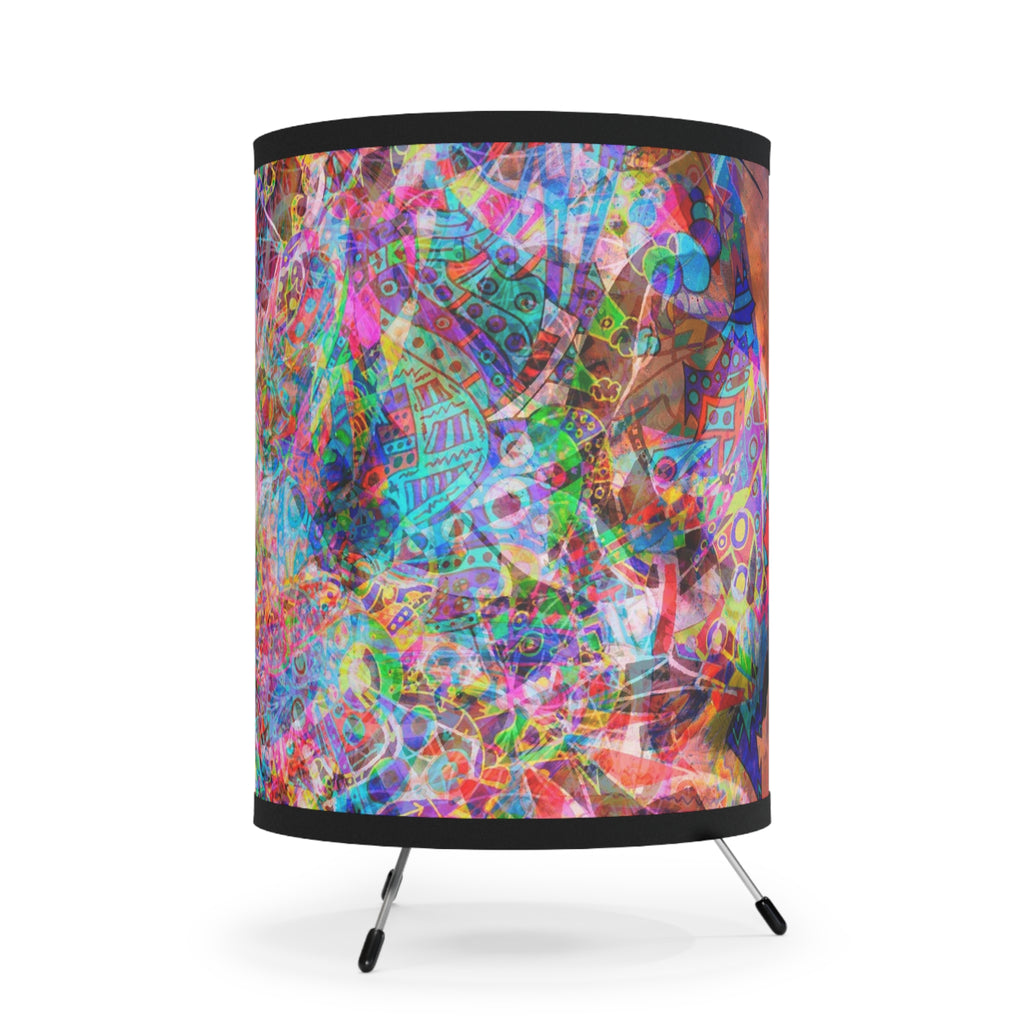 Arashaya 2 Tripod Lamp with High-Res Printed Shade, US\CA plug