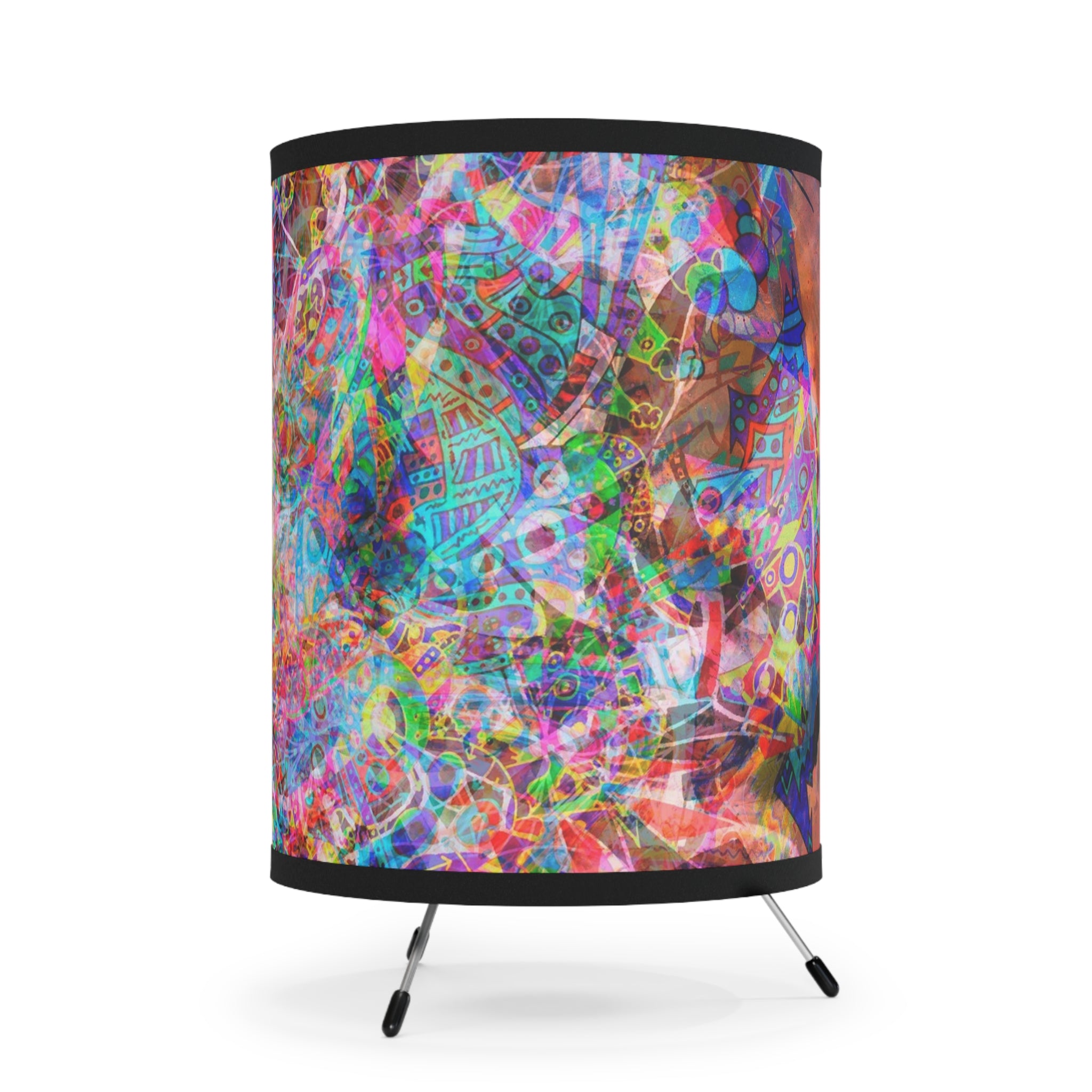 Arashaya 2 Tripod Lamp with High-Res Printed Shade, US\CA plug