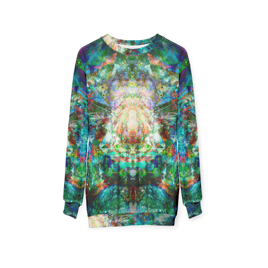 Hyperdimensional Pinball - All-Over Print Sweatshirt — Psychedelic Kaleidoscope Art Crewneck