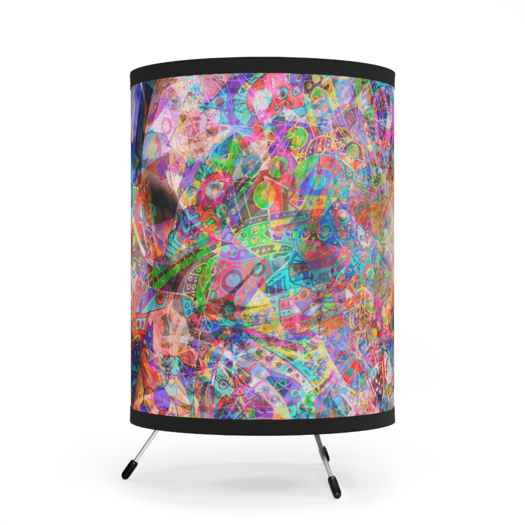 Arashaya 2 Tripod Lamp with High-Res Printed Shade, US\CA plug