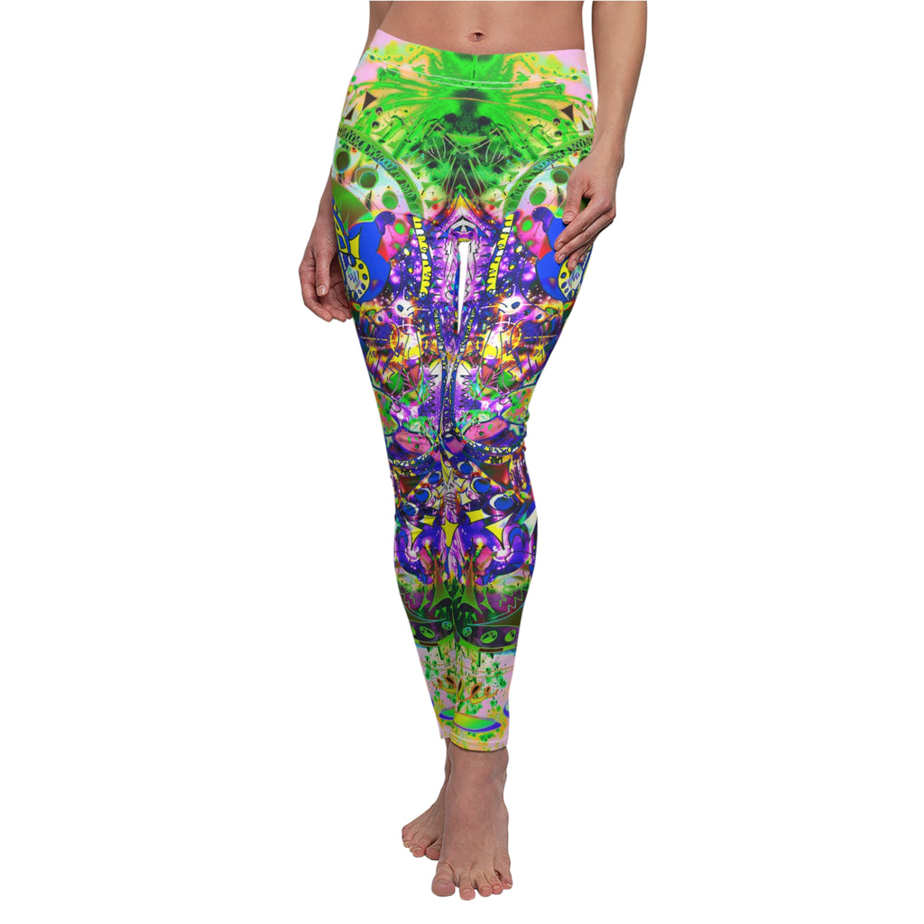 Alien Darkness 9 Leggings — Vibrant All-Over-Print Yoga Leggings