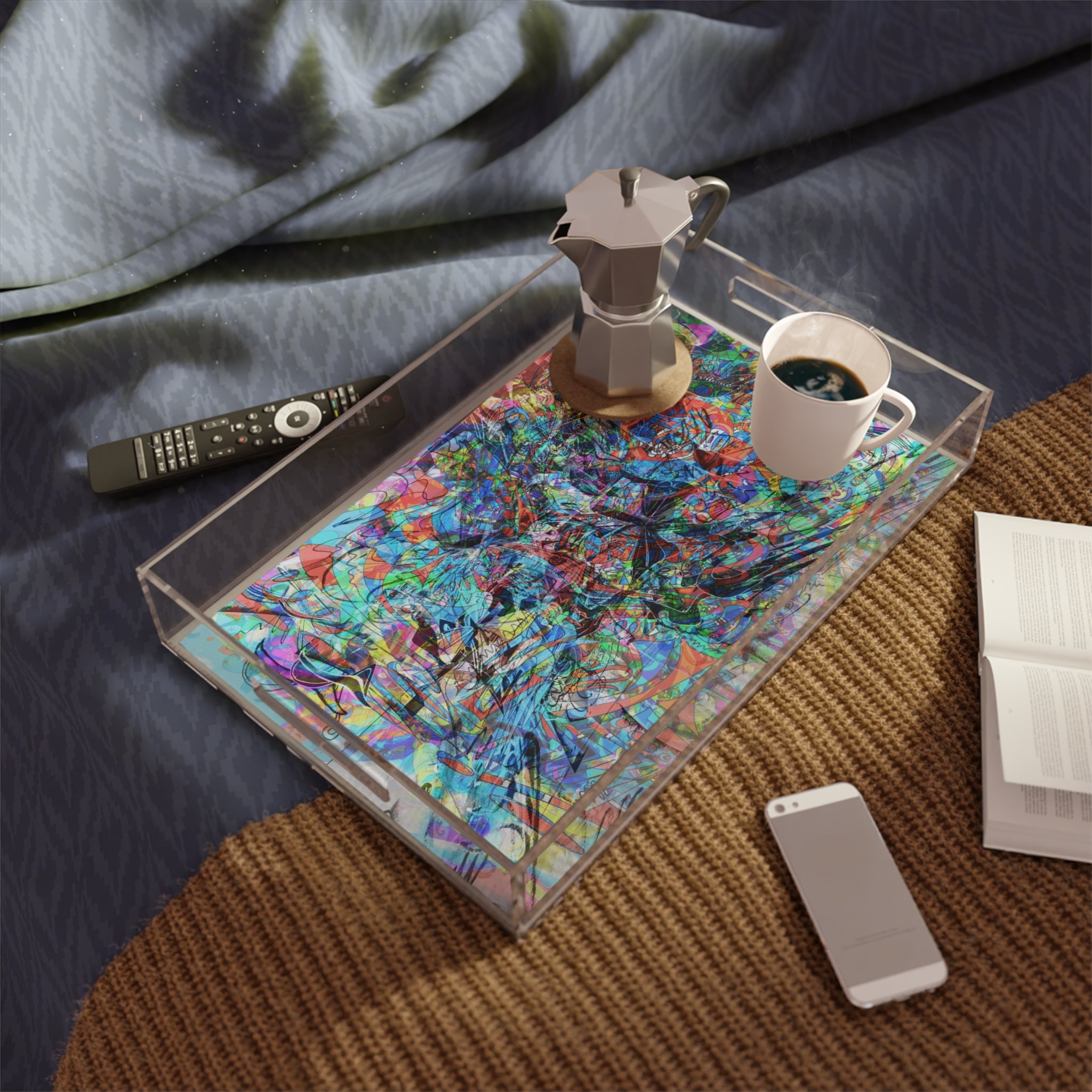 Now You're Stuck 7 Acrylic Serving Tray