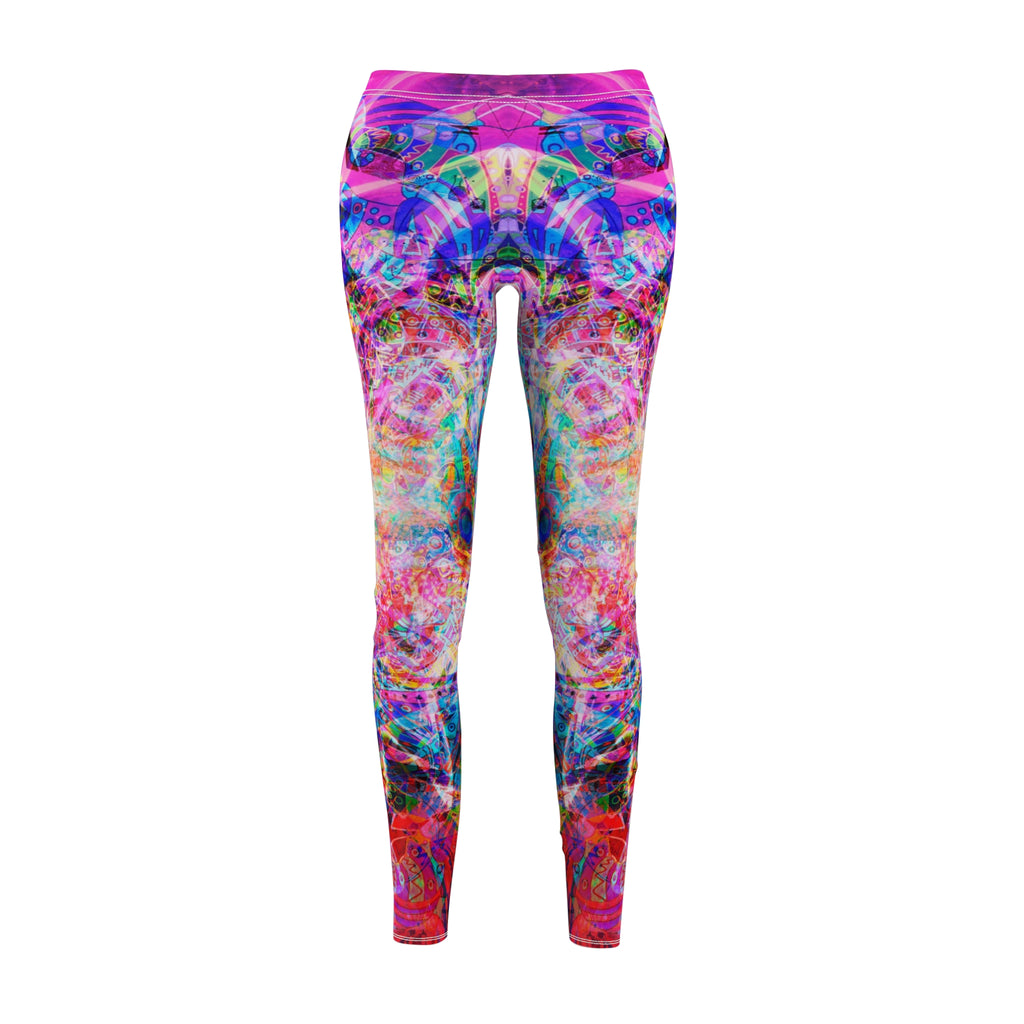 Arashaya - Psychedelic Tie-Dye Women’s Leggings — Vibrant All-Over Print Yoga & Casual Wear