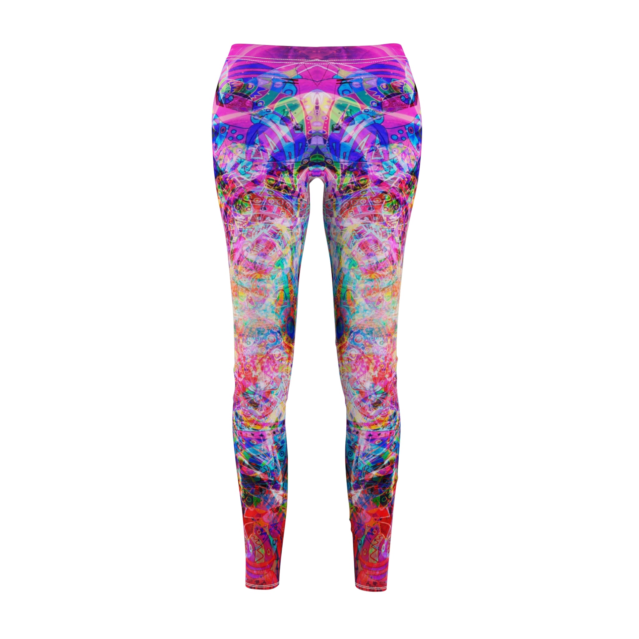 Arashaya - Psychedelic Tie-Dye Women’s Leggings — Vibrant All-Over Print Yoga & Casual Wear