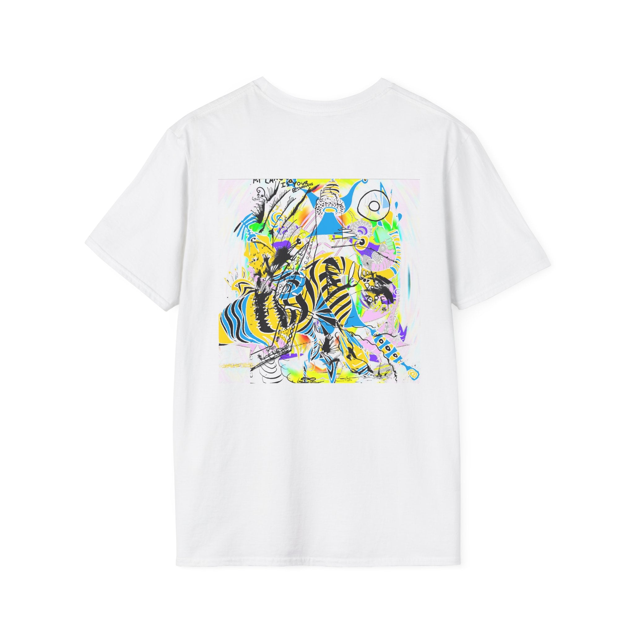 My Language Is Your Beingness And The Portal Is Open T-Shirt — Colorful Abstract Graphic Tee