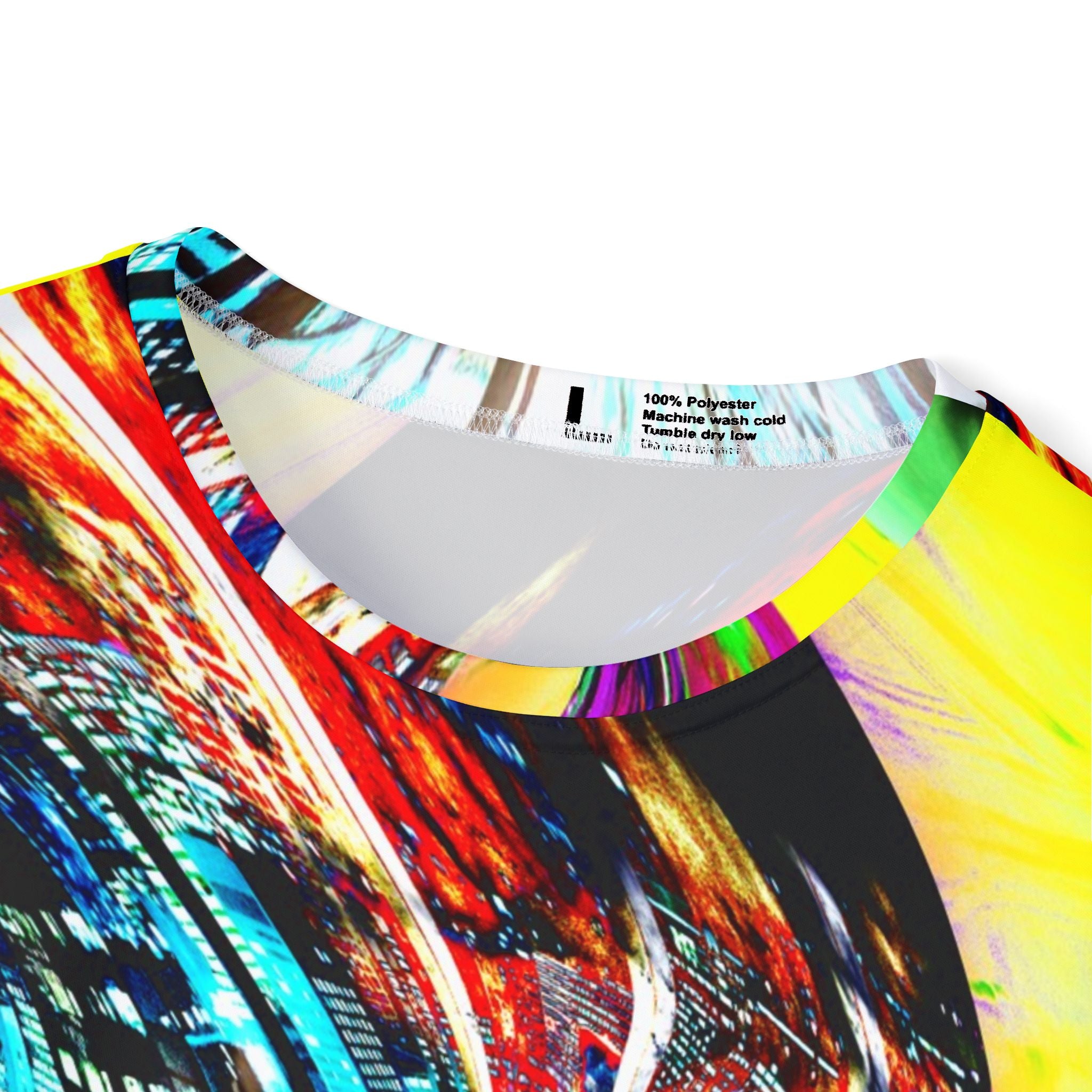 Slip And Slide - Abstract Neon Swirl Sports Jersey — Men's All-Over Athletic Print