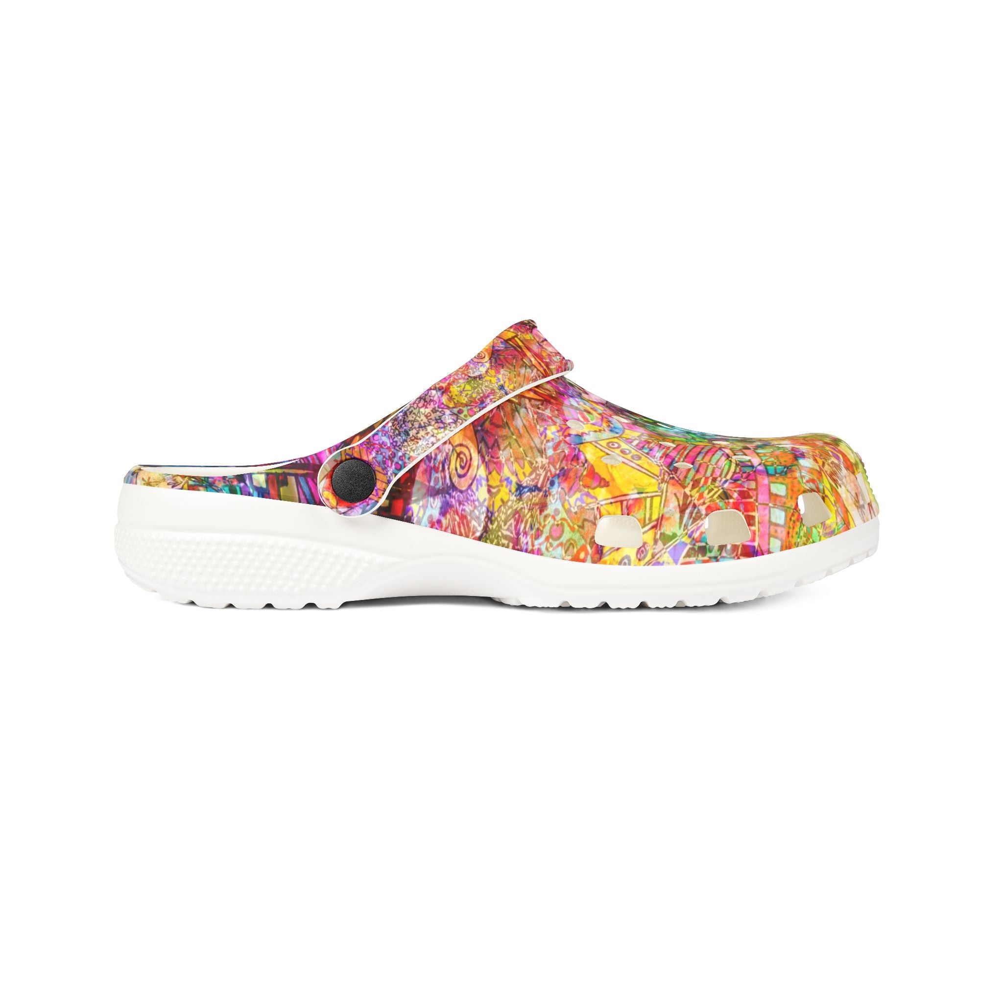 Dance Like There's No Tomorrow - Colorful Abstract EVA Foam Clogs — Lightweight Garden & Casual Shoes