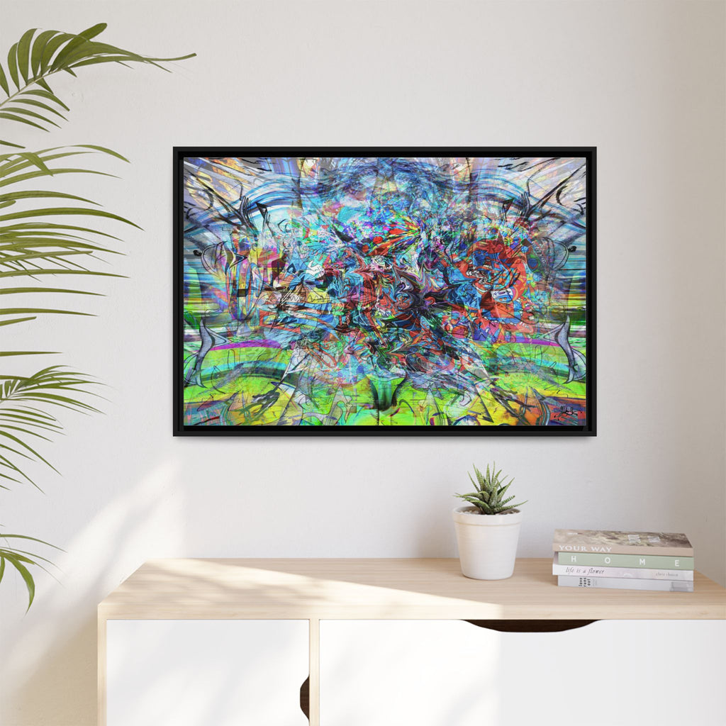 Now You're Stuck 44 Canvas Print — Framed Matte Wall Art