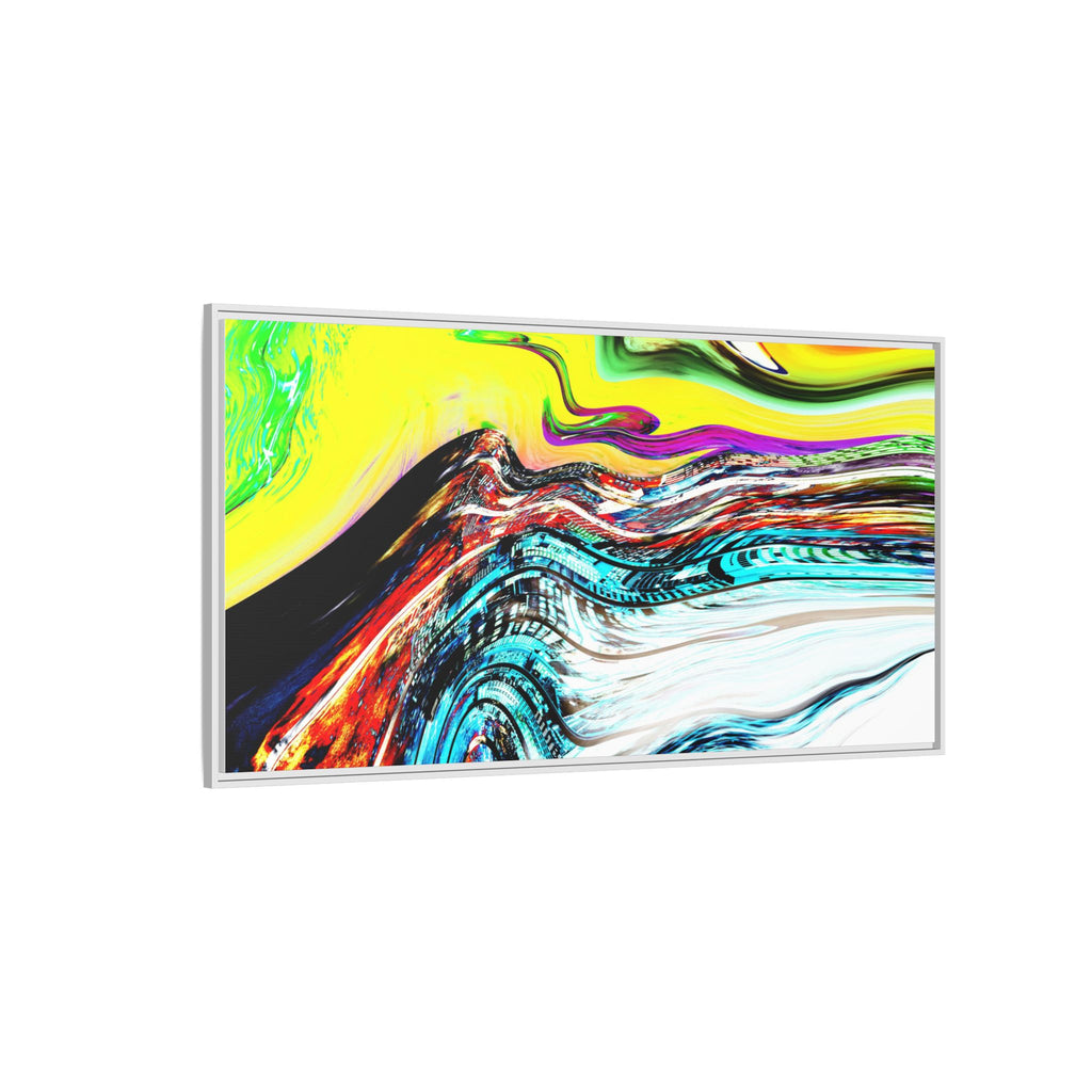 Slip And Slide Matte Canvas Framed Wall Art