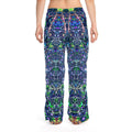 KAWABONGA Women's Pajama Pants — Vibrant Blue Green All-Over Print Loungewear