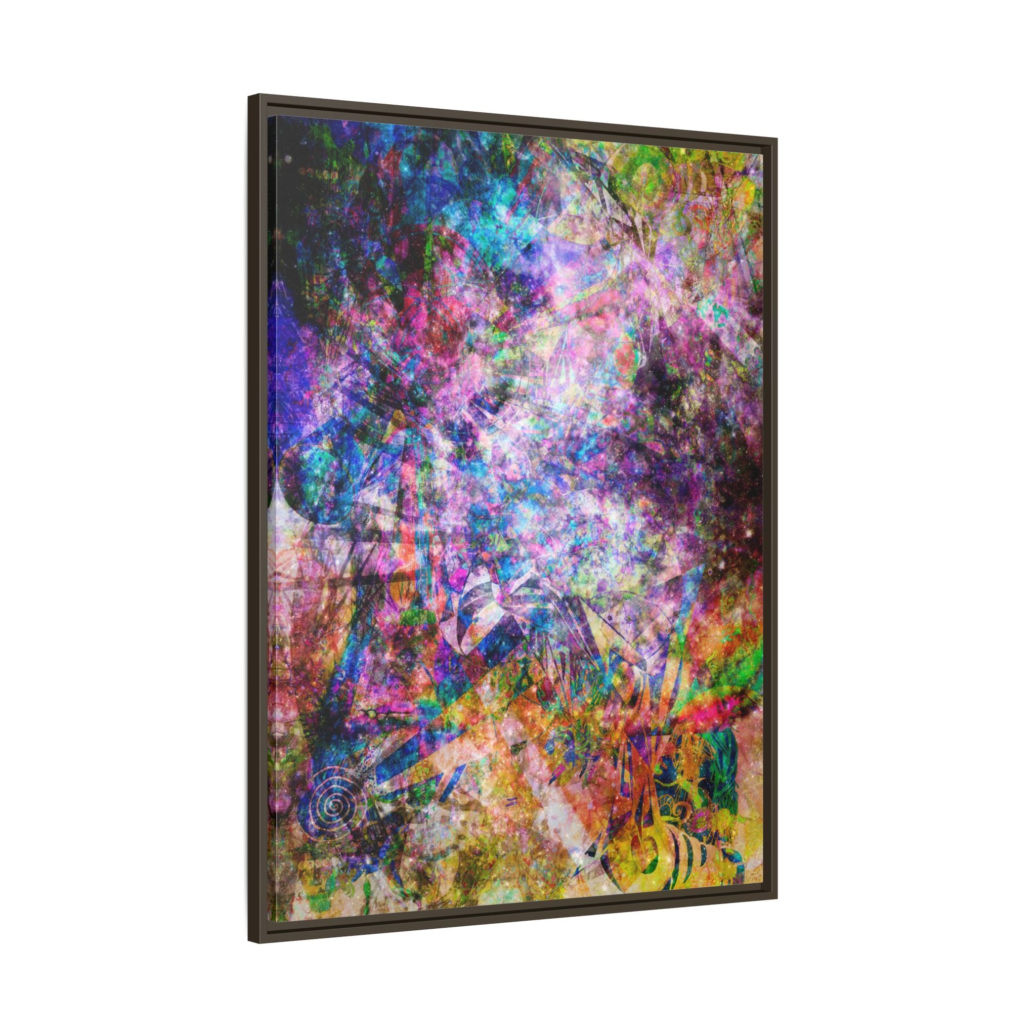 Space Shower 2 Canvas Art – Vibrant Textured Wall Décor