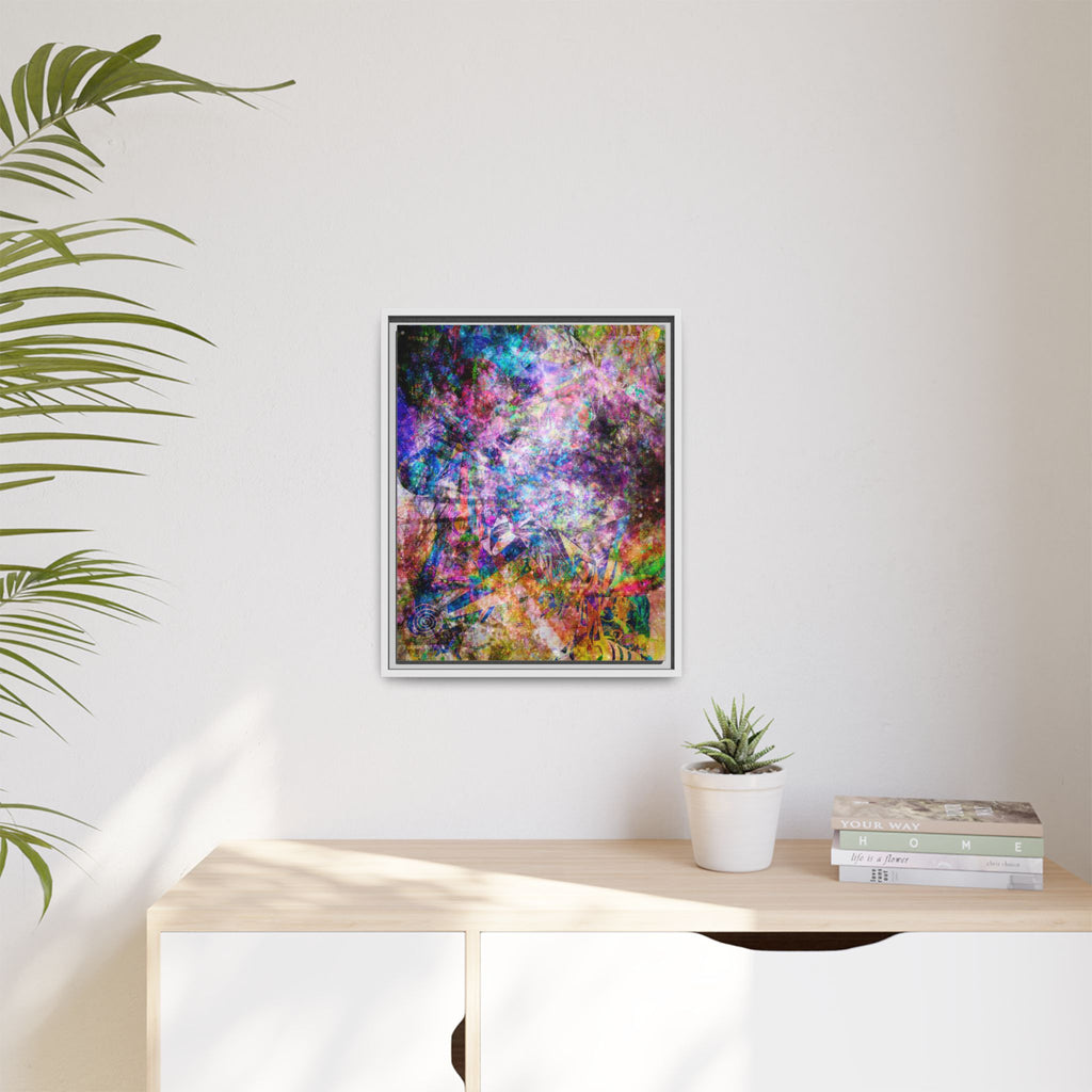 Space Shower 2 Canvas Art – Vibrant Textured Wall Décor