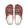 Nobody Touches Nothin' - Red Abstract Splash EVA Foam Clogs