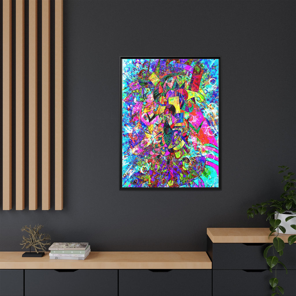 Love Monster Matte Canvas, Framed (Multi-color)