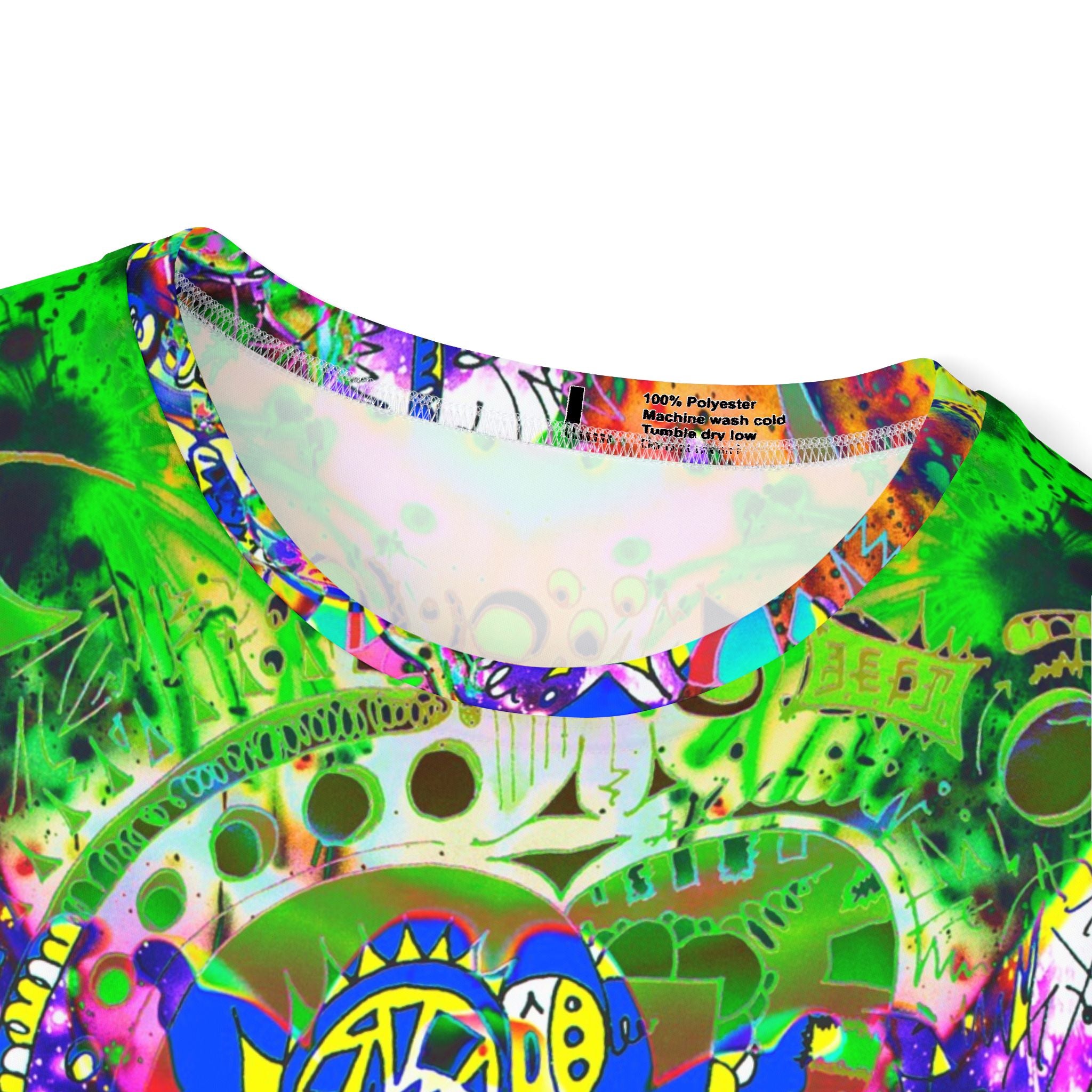Alien Darkness 9 Psychedelic All-Over Print Men’s Jersey — Neon Abstract Love