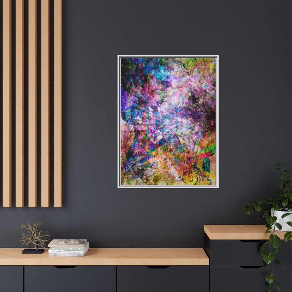 Space Shower 2 Canvas Art – Vibrant Textured Wall Décor