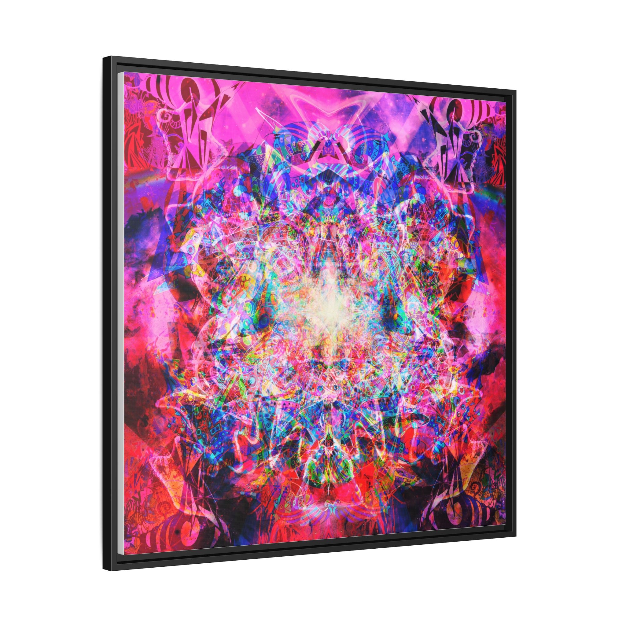 Arashaya Framed Canvas — Vibrant Psychedelic Wall Art
